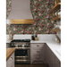 NextWall Peel &amp; Stick Rose Garden Garnet &amp; Basil Wallpaper thumbnail image 5 of 5