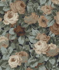 NextWall Peel & Stick Rose Garden Midnight Blue & Cafe Wallpaper