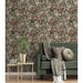 NextWall Peel &amp; Stick Rose Garden Dusty Mauve &amp; Ash Grey Wallpaper thumbnail image 2 of 5