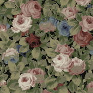 NextWall Peel & Stick Rose Garden Olive & Wine Wallpaper