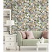 NextWall Peel &amp; Stick Blossoming Birds Forest &amp; Petal Pink Wallpaper thumbnail image 2 of 5