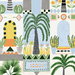 NextWall Peel &amp; Stick Tropical Facade Sky Blue &amp; Off-White Wallpaper thumbnail image 1 of 5