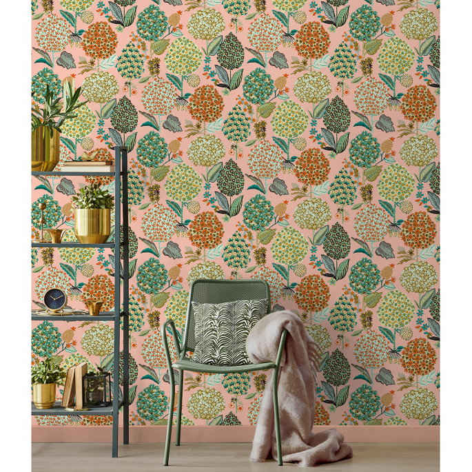 NextWall Peel &amp; Stick Blooming Bulbs Posy Pink Wallpaper image 5 of 5