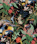 NextWall Peel & Stick Tropical Canopy Ebony Wallpaper
