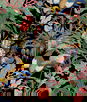 NextWall Peel & Stick Tropical Canopy Ebony Wallpaper