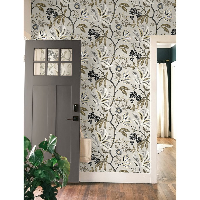 NextWall Peel &amp; Stick Forest Flourish Neutral Wallpaper image 5 of 7