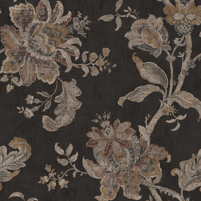 NextWall Peel &amp; Stick Anelda Jacobean Ironwork &amp; Russett Wallpaper image 1 of 6