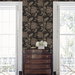 NextWall Peel &amp; Stick Anelda Jacobean Ironwork &amp; Russett Wallpaper thumbnail image 3 of 6