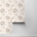 NextWall Peel &amp; Stick Anelda Jacobean Linen &amp; Latte Wallpaper thumbnail image 6 of 6