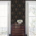 NextWall Peel &amp; Stick Hasset Tapestry Floral Wrought Iron Wallpaper thumbnail image 2 of 6