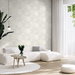 NextWall Peel &amp; Stick Lotus Garden Floral Pearl Wallpaper thumbnail image 2 of 6