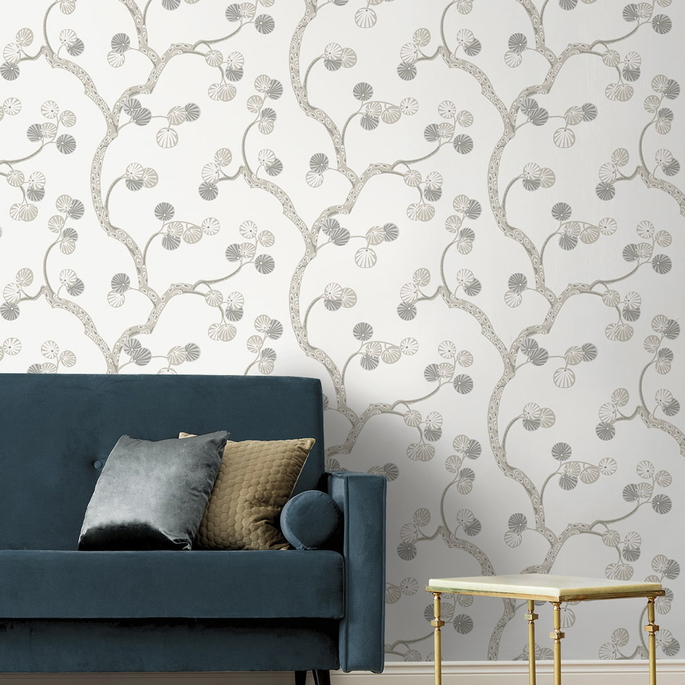 NextWall Peel &amp; Stick Woodland Whimsy Snowbound Wallpaper image 3 of 5