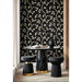 NextWall Peel &amp; Stick Woodland Whimsy Ebony &amp; Gold Wallpaper thumbnail image 2 of 6
