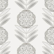 NextWall Peel & Stick Folk Flowers Morning Fog Wallpaper