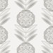 NextWall Peel & Stick Folk Flowers Morning Fog Wallpaper