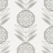 NextWall Peel &amp; Stick Folk Flowers Morning Fog Wallpaper thumbnail image 1 of 6