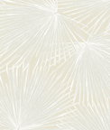 NextWall Peel & Stick Palmate Leaf Frond Pearl Wallpaper