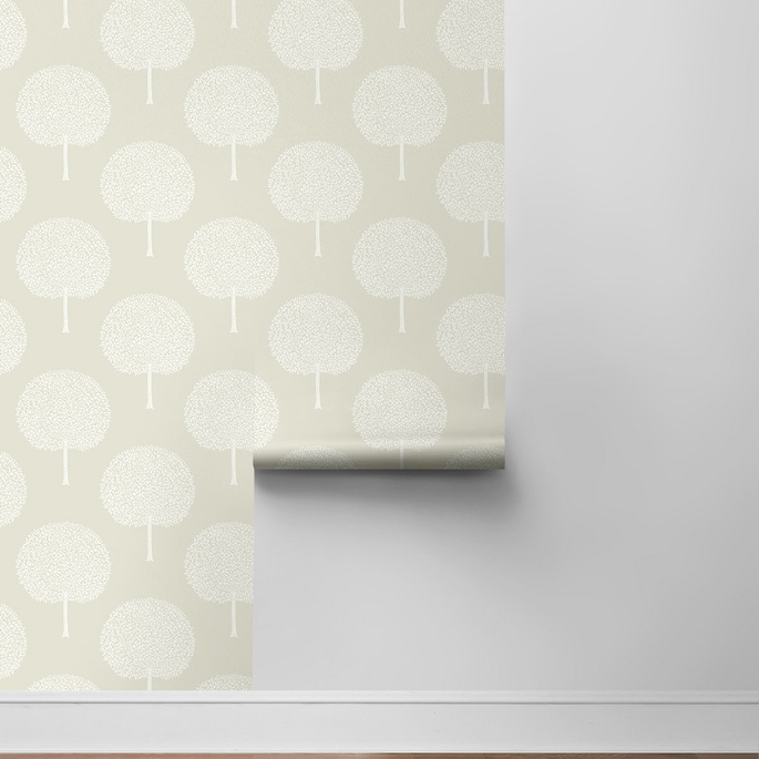 NextWall Peel &amp; Stick Tree Orchard Sea Salt Wallpaper image 6 of 6