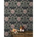 NextWall Peel &amp; Stick Hydrangea Floral Black &amp; Rosewood Wallpaper thumbnail image 4 of 7