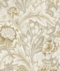 NextWall Peel & Stick Acanthus Garden Floral Latte Wallpaper