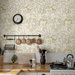 NextWall Peel &amp; Stick Acanthus Garden Floral Latte Wallpaper thumbnail image 4 of 6