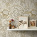 NextWall Peel &amp; Stick Acanthus Garden Floral Latte Wallpaper thumbnail image 5 of 6