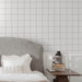 NextWall Peel &amp; Stick Classic Striped Check Charcoal &amp; Linen Wallpaper thumbnail image 5 of 8