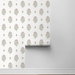NextWall Peel &amp; Stick Floral Spot Blush &amp; Basil Wallpaper thumbnail image 6 of 6