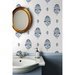 NextWall Peel &amp; Stick Floral Spot Delft Blue Wallpaper thumbnail image 2 of 7