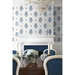 NextWall Peel &amp; Stick Floral Spot Delft Blue Wallpaper thumbnail image 4 of 7
