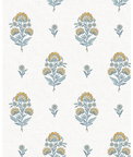 NextWall Peel & Stick Floral Spot Marigold & Seabreeze Wallpaper