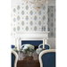 NextWall Peel &amp; Stick Floral Spot Marigold &amp; Seabreeze Wallpaper thumbnail image 4 of 7