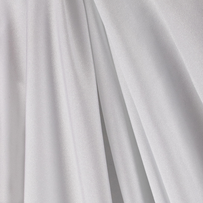 60" White Nylon Spandex Fabric image 2 of 2