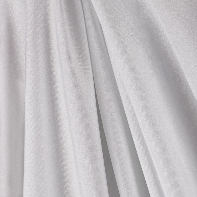 60" White Nylon Spandex Fabric image 2 of 2