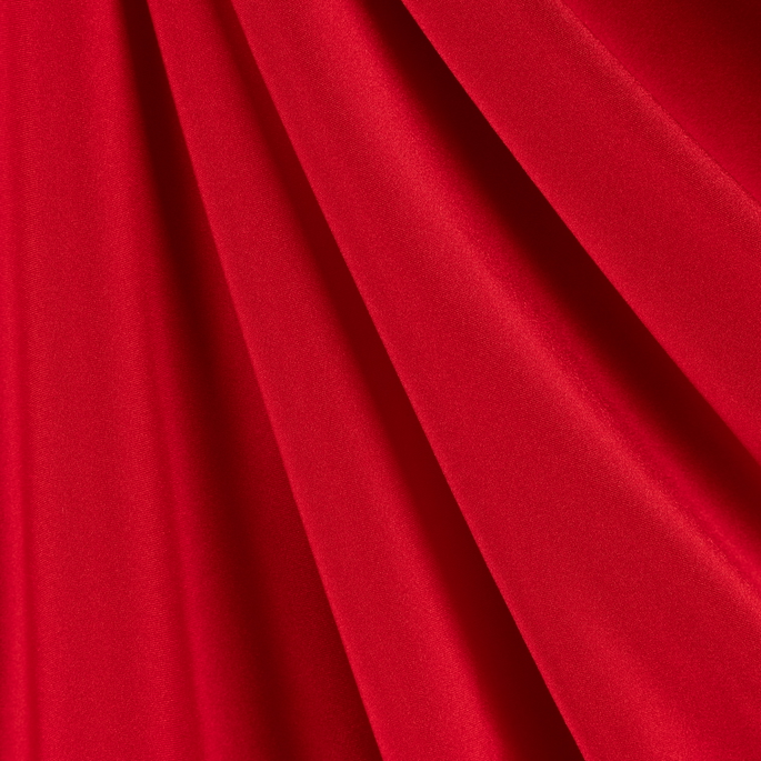 60" Red Nylon Spandex Fabric image 2 of 2