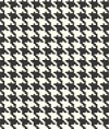 Seabrook Designs Houndstooth Checker Black & White Wallpaper