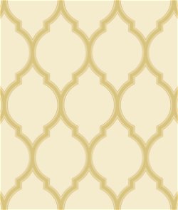 Seabrook Designs Racing Stripe Ogee Metallic Gold Wallpaper