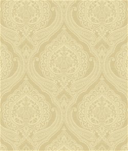 Seabrook Designs Lace Damask Matte Gold Wallpaper