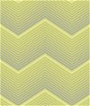 Seabrook Designs Chevron Stripe Metallic Silver & Green Wallpaper