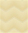 Seabrook Designs Chevron Stripe Metallic Silver & Tan Wallpaper