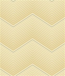 Seabrook Designs Chevron Stripe Metallic Silver & Tan Wallpaper