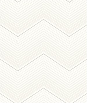 Seabrook Designs Chevron Stripe Metallic Pearl Wallpaper