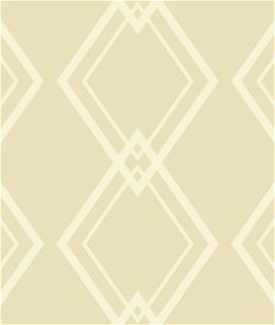 Seabrook Designs Diamond Link Geometric Tan & White Wallpaper