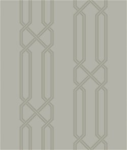 Seabrook Designs Lattice Contemporary Metallic Silver & Gray Wallpaper