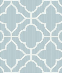 Seabrook Designs Geo Trellis Contemporary Powder Blue & White Wallpaper