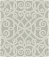 Seabrook Designs Wrought Iron Dotted Metallic Silver & Gray Wallpaper