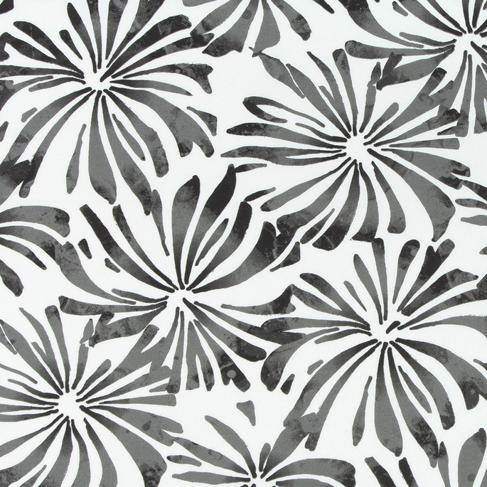 Premier Prints Outdoor Aria Matte Black Fabric image 1 of 1