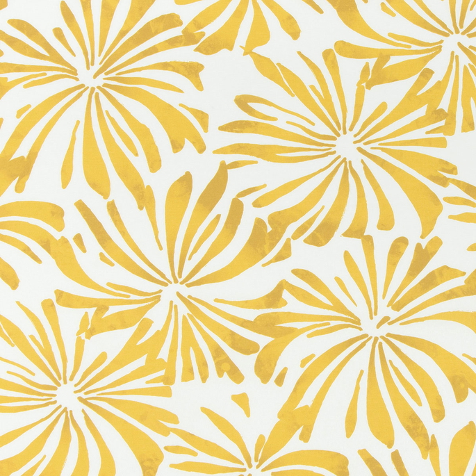 Premier Prints Outdoor Aria Spice Yellow Fabric image 1 of 1
