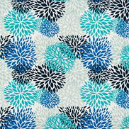 Premier Prints Outdoor Blooms Blue Vista Fabric