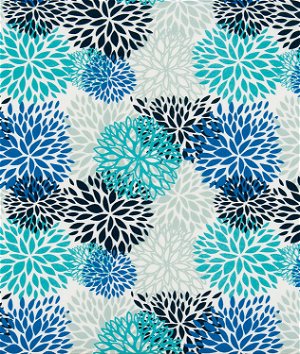 Premier Prints Outdoor Blooms Blue Vista Fabric